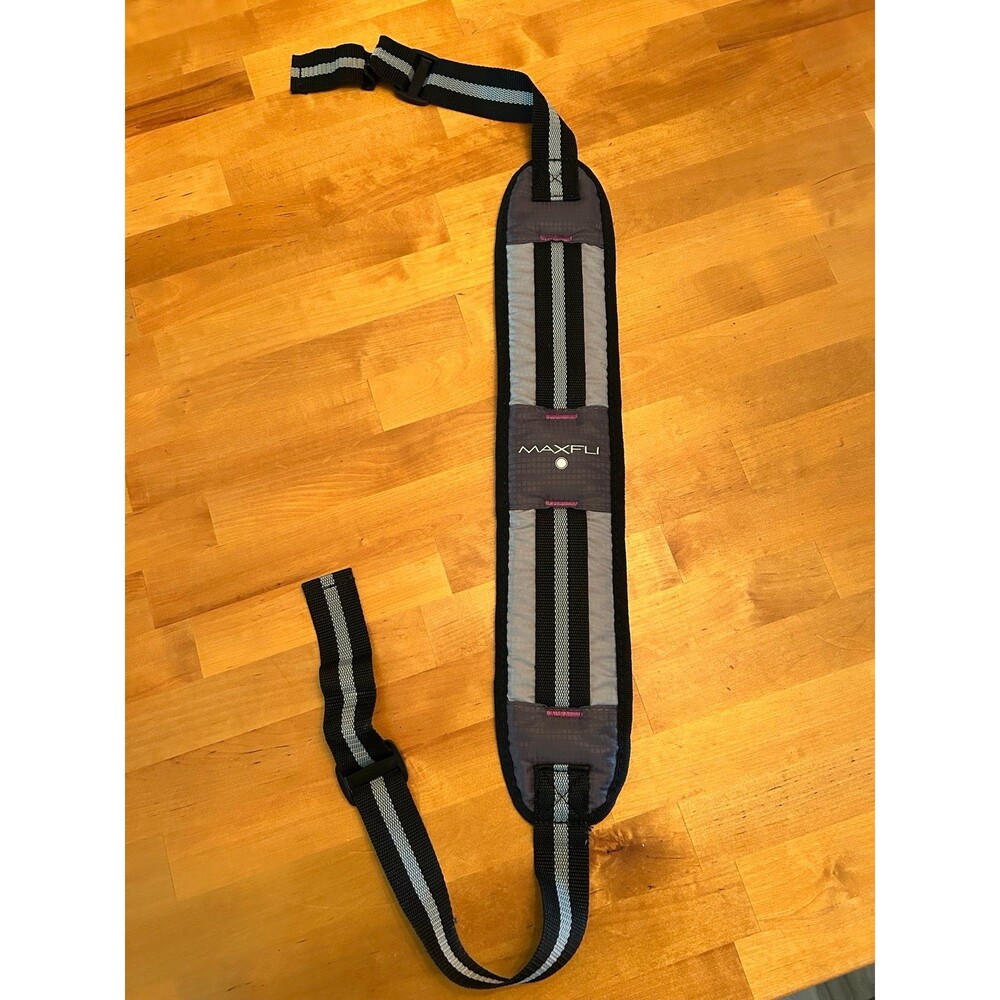 MaxFli Golf Bag Strap Black Gray and Purple 50 Inches Long